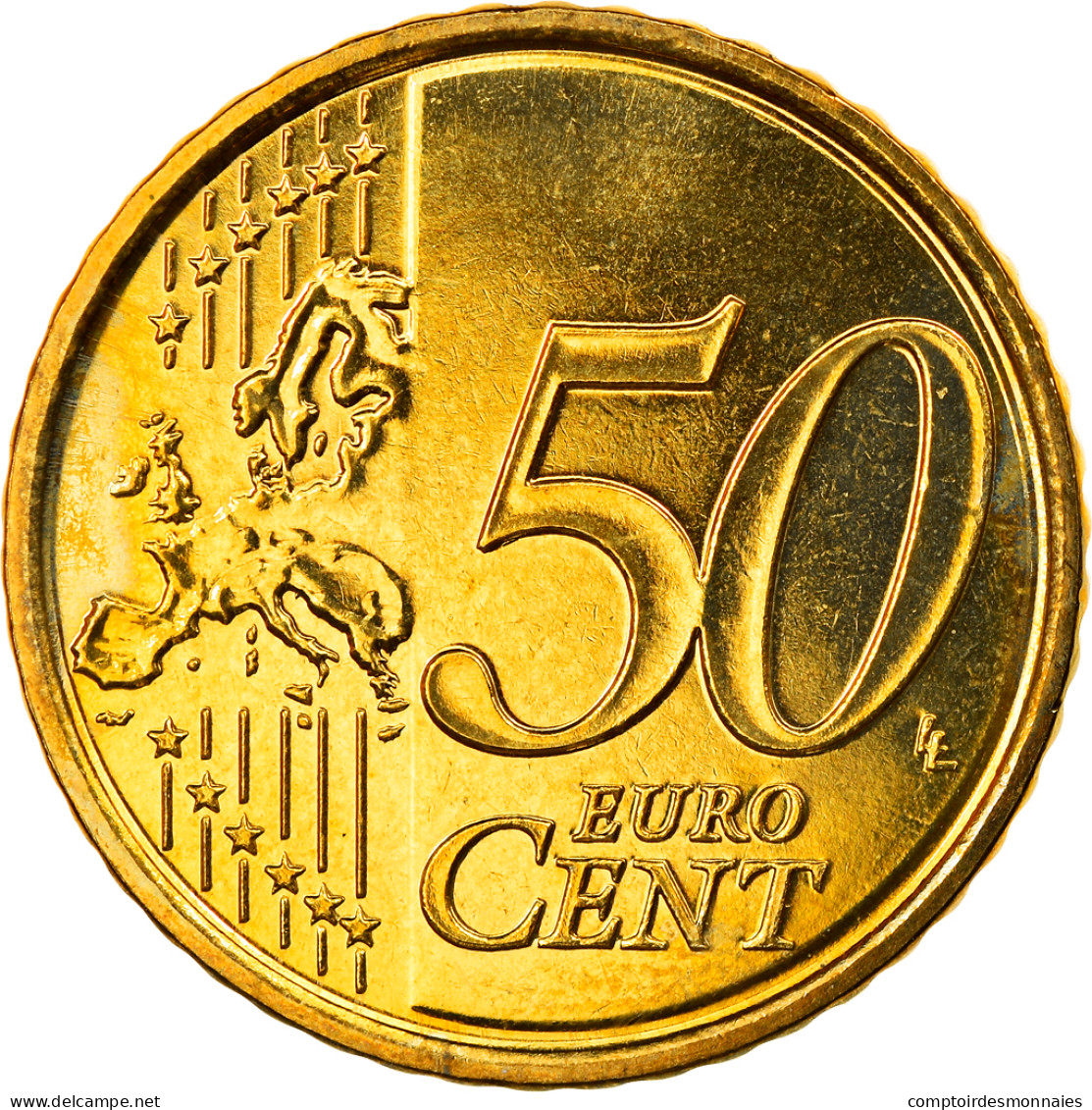 Belgique, 50 Euro Cent, 2009, Bruxelles, SPL, Laiton, KM:279 - België