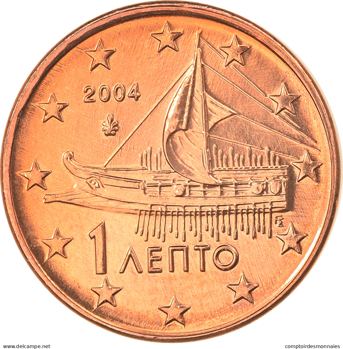 Grèce, Euro Cent, 2004, Athènes, FDC, Copper Plated Steel, KM:181 - Grèce