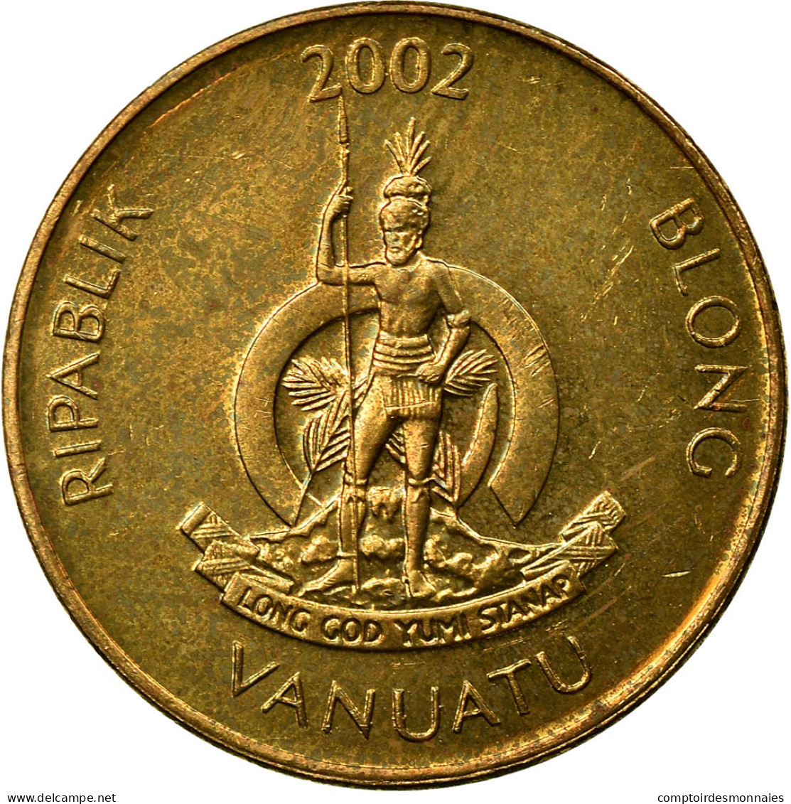 Monnaie, Vanuatu, Vatu, 2002, British Royal Mint, SUP, Nickel-brass, KM:3 - Vanuatu