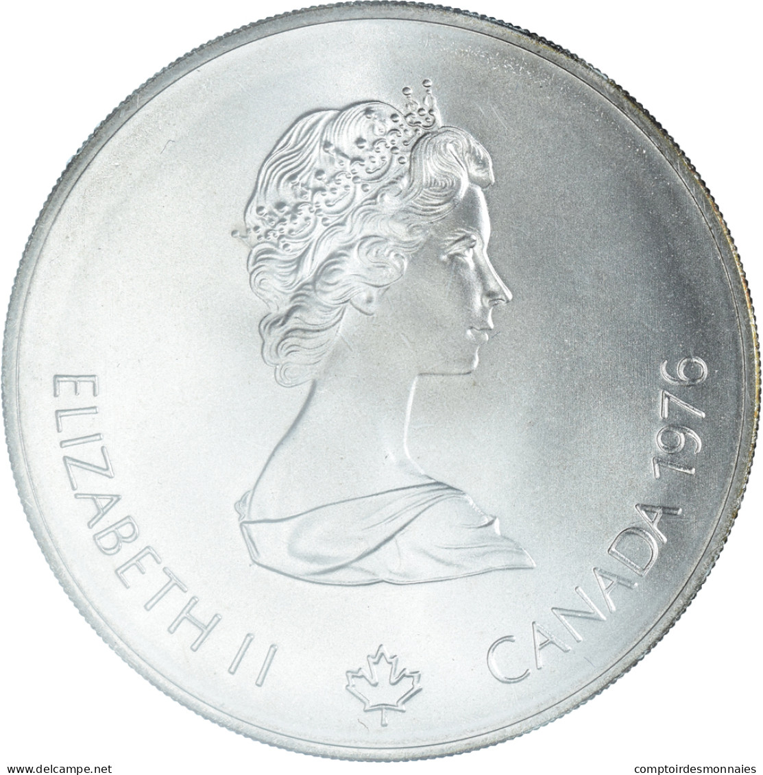 Monnaie, Canada, Elizabeth II, Escrime, 5 Dollars, 1976, FDC, Argent, KM:107 - Canada