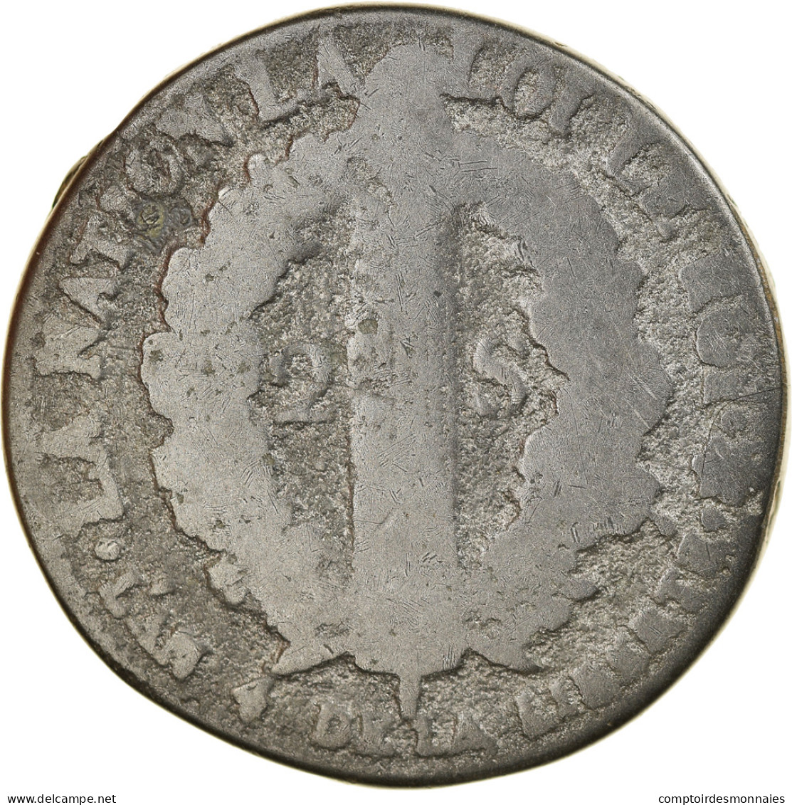 Monnaie, France, 2 Sols Français, 2 Sols, 1792, Strasbourg, Métal De Cloche - Otros & Sin Clasificación