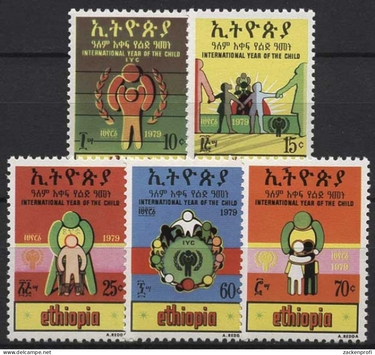 Äthiopien 1979 Internationales Jahr Des Kindes 1017/21 Postfrisch - Etiopia