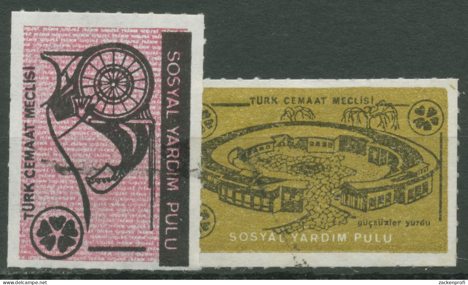 Türkisch-Zypern 1970 Sozialhilfemarken I/II Gestempelt - Used Stamps