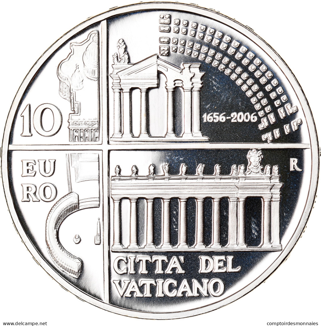 Cité Du Vatican, 10 Euro, 2006, Rome, FDC, Argent, KM:396 - Vaticano