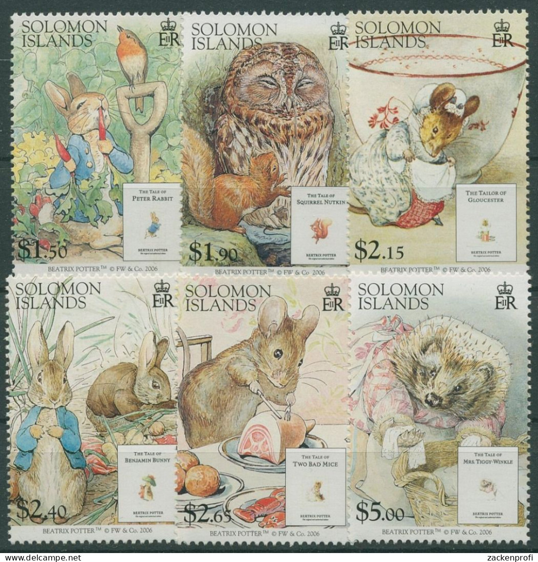 Salomoninseln 2006 Kindergeschichten Von Beatrix Potter 1341/46 Postfrisch - Islas Salomón (1978-...)