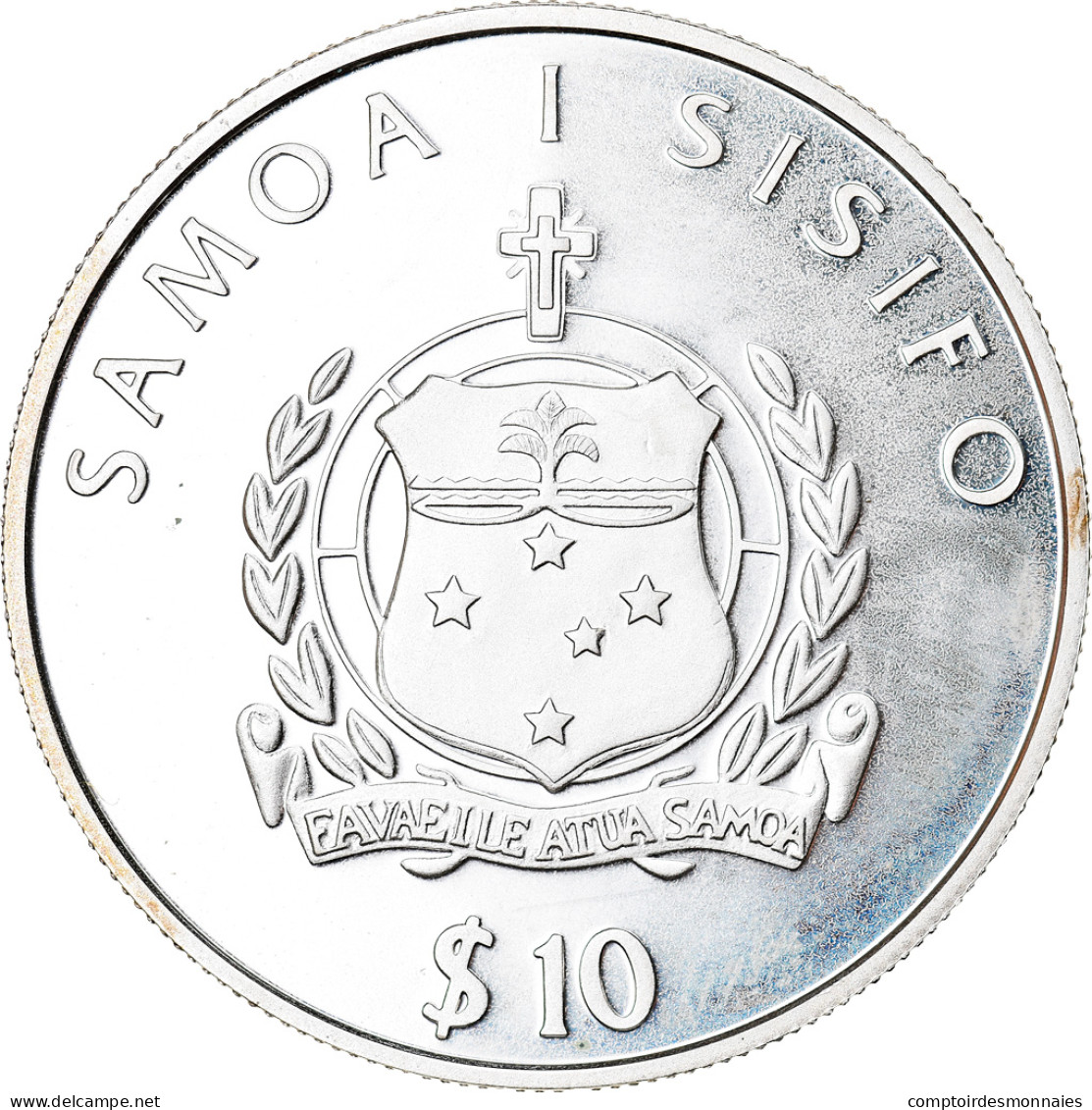 Monnaie, Samoa, 10 Tala, 2003, FDC, Argent - Samoa