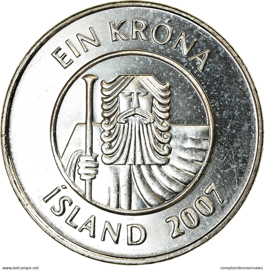 Monnaie, Iceland, Krona, 2007, SPL, Nickel Plated Steel, KM:27A - Islande
