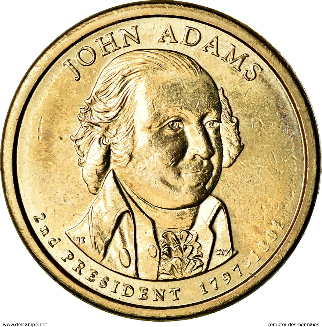 Monnaie, États-Unis, Dollar, 2007, U.S. Mint, Denver, John Adams, SUP - 2007-…: Presidents