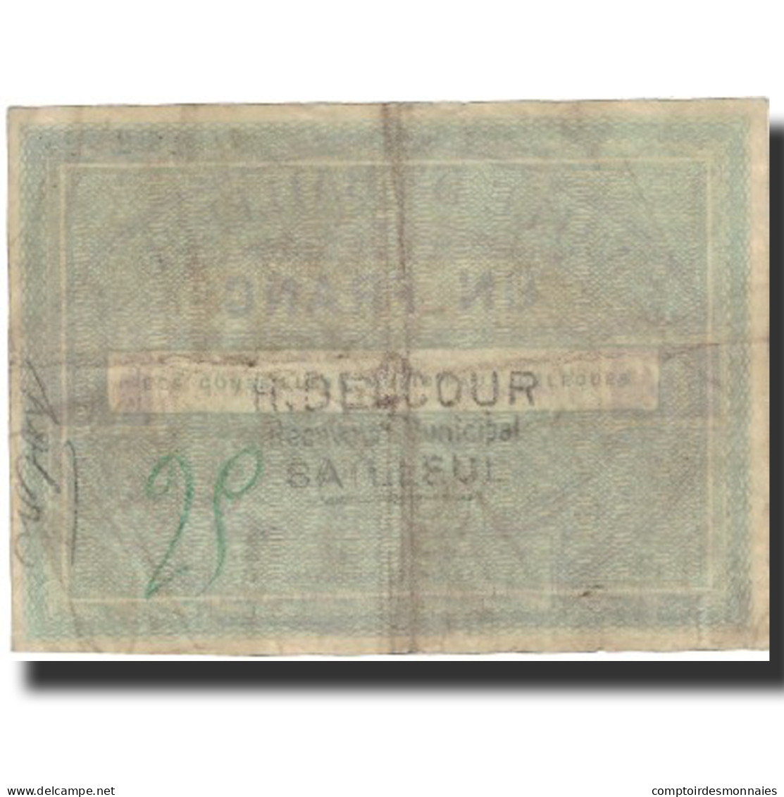 France, Bailleul, 1 Franc, 1914, TTB, Pirot:59-243 - Bonos