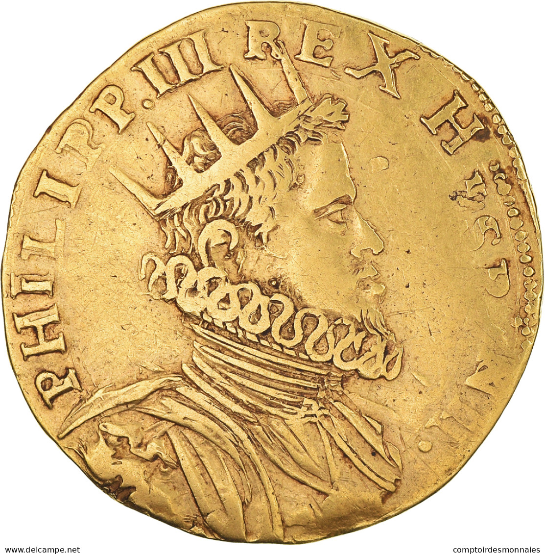 Monnaie, États Italiens, Philipp III Of Spain, 2 Doppie, Milan, TTB, Or - Lombardien-Venezia