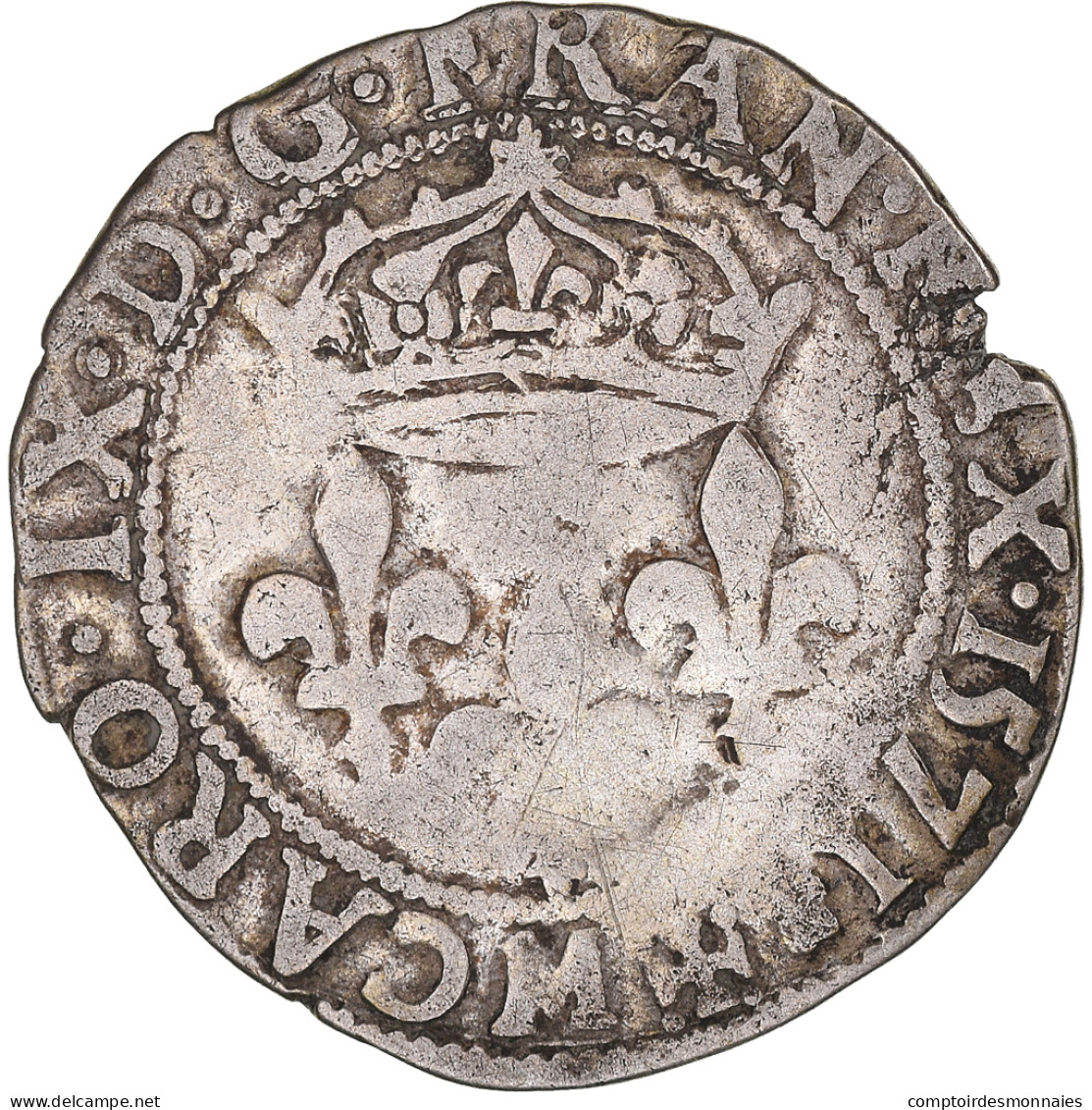 Monnaie, France, Charles IX, Double Sol Parisis, 1571, Toulouse, TB+, Argent - 1560-1574 Karel I