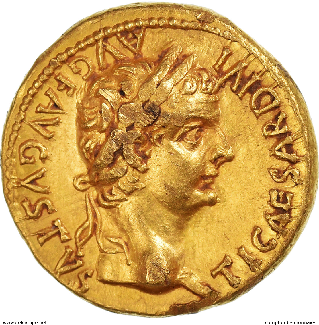 Tibère, Aureus, 14-37, Lugdunum, Or, TTB, RIC:29 - Les Julio-Claudiens (-27 à 69)