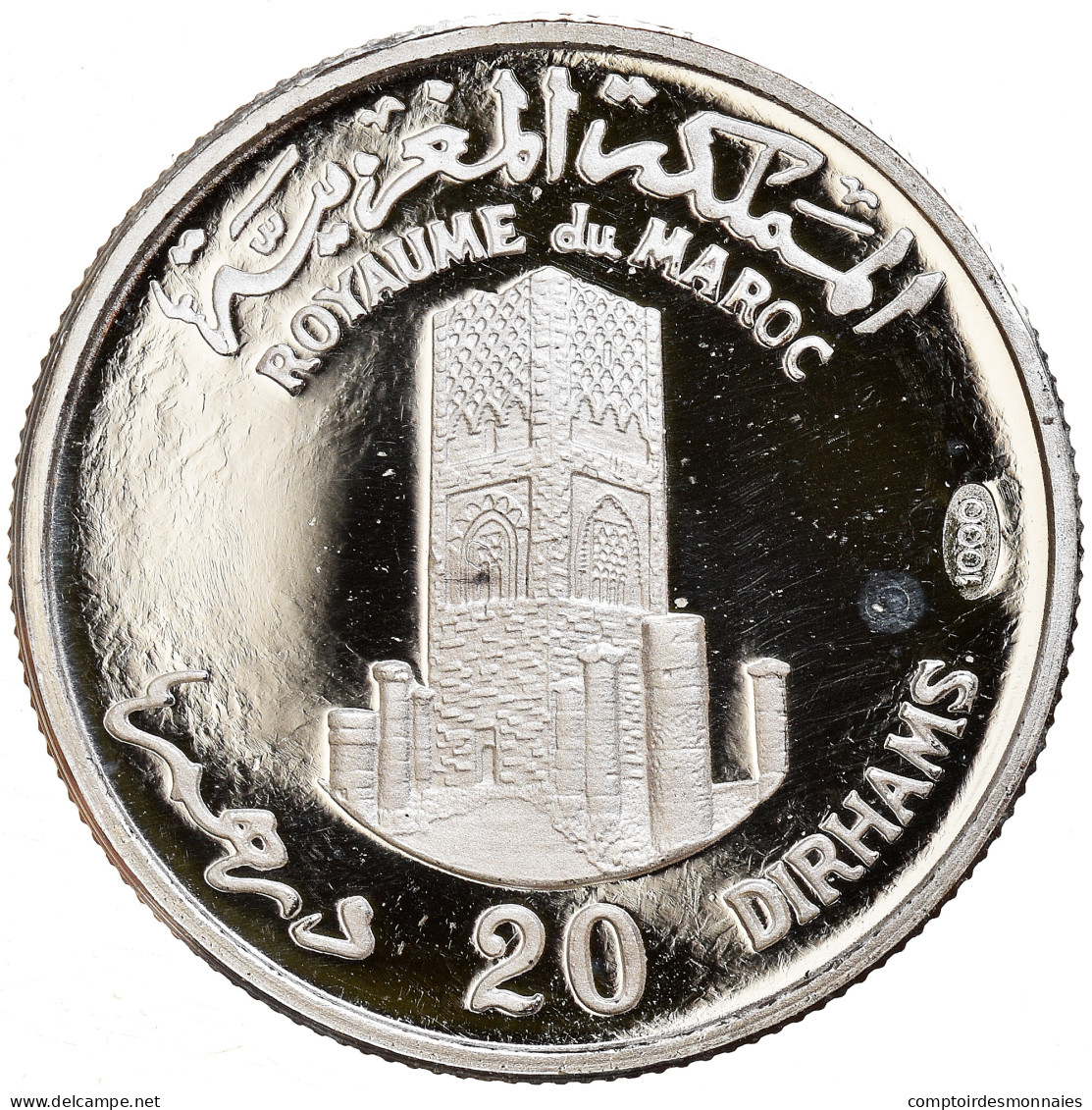 Monnaie, Maroc, Hassan II, 20 Dirhams, 1970, Proof, FDC, Argent, KM:Manque - Maroc