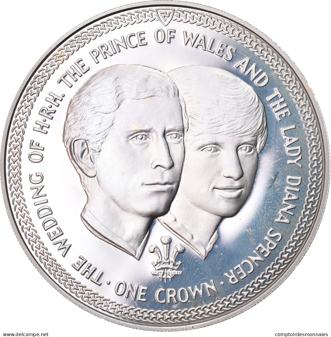 Monnaie, Isle Of Man, Elizabeth II, Crown, 1981, Pobjoy Mint, Proof, FDC - Isle Of Man