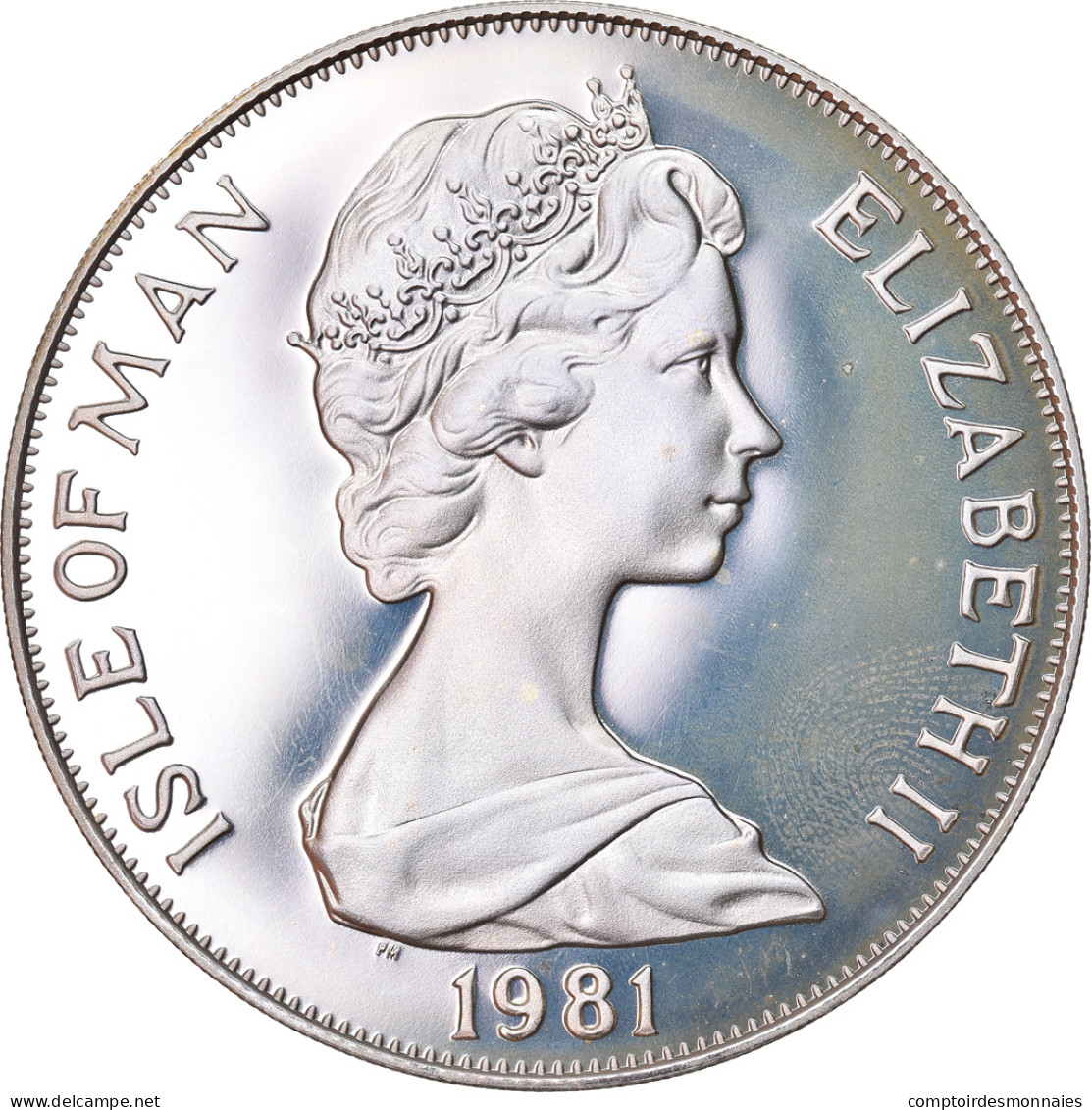 Monnaie, Isle Of Man, Elizabeth II, Crown, 1981, Pobjoy Mint, Proof, FDC - Île De  Man