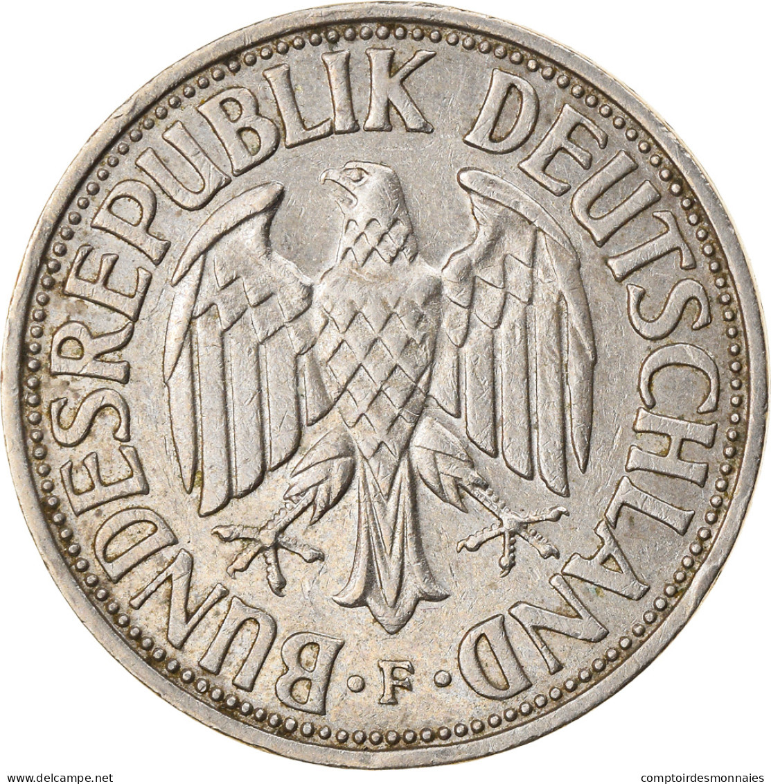 Monnaie, République Fédérale Allemande, Mark, 1955, Stuttgart, TTB - 1 Marco