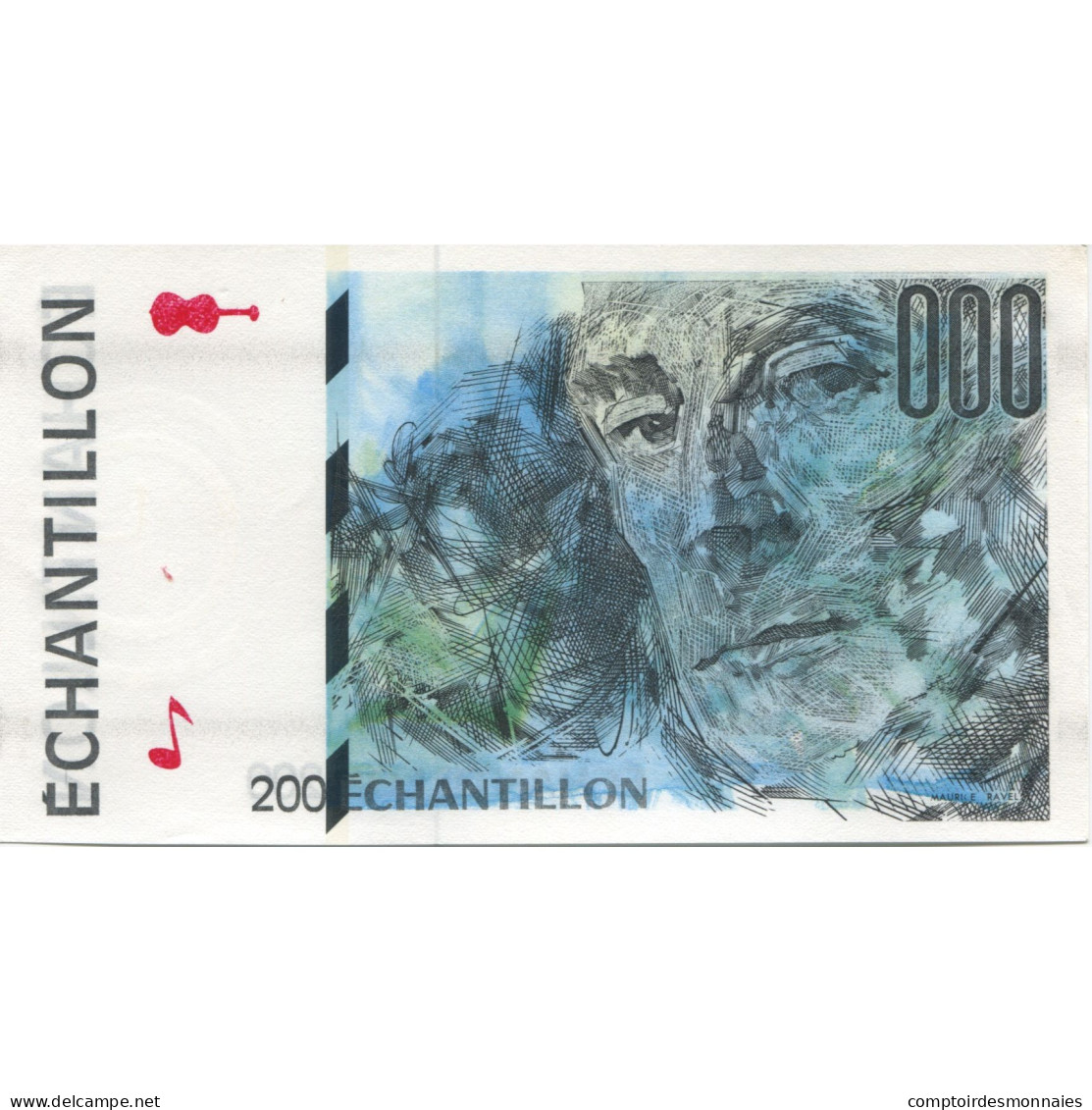 France, 200 Francs, SPL+ - Errores