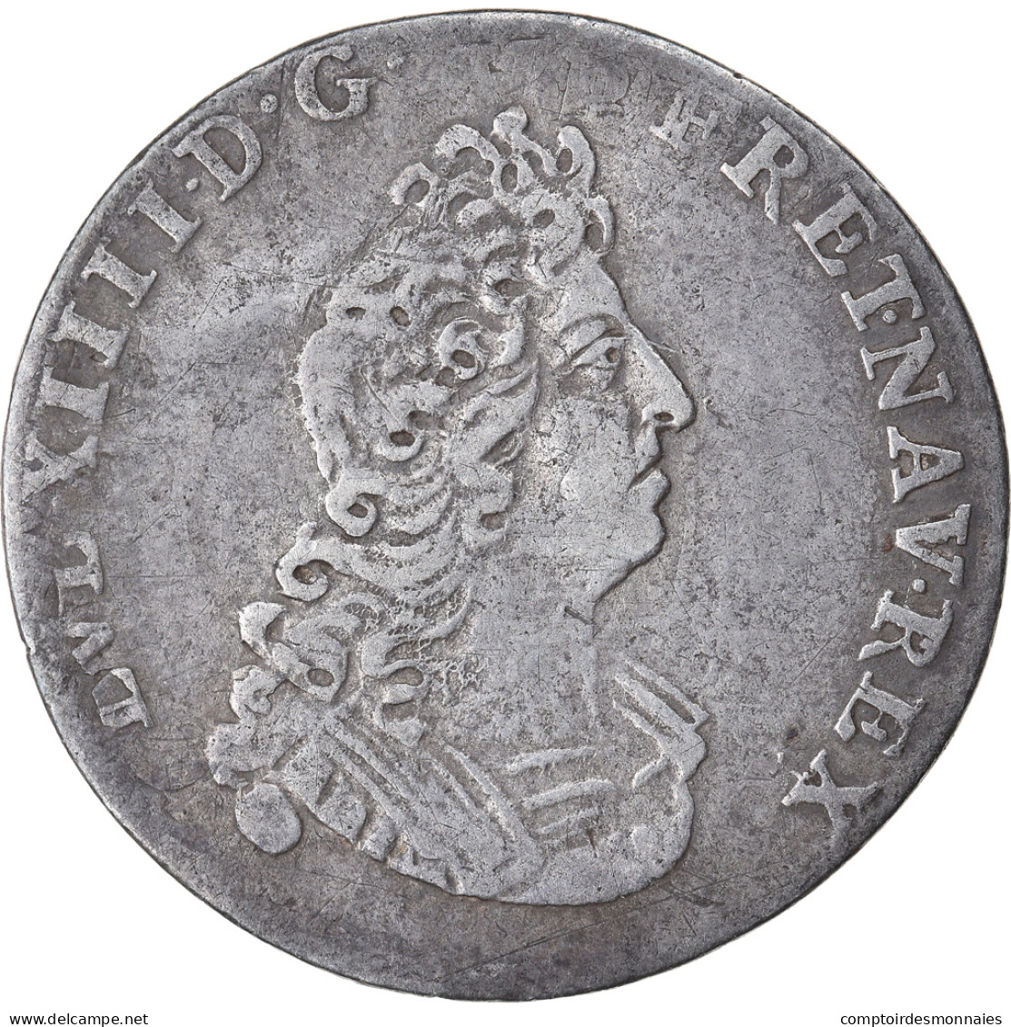 Monnaie, France, Louis XIV, 1/12 Ecu Aux 8 L, 1704, Paris, TTB, Argent - 1643-1715 Ludwig XIV.