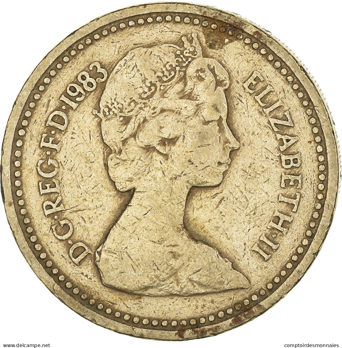 Monnaie, Grande-Bretagne, Elizabeth II, Pound, 1983, TB+, Nickel-Cuivre, KM:933 - 1 Pond