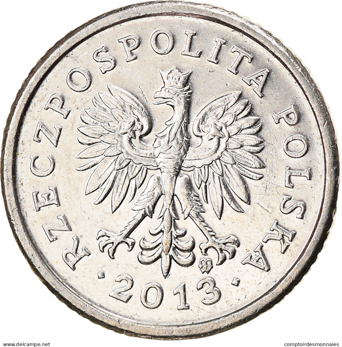 Monnaie, Pologne, 10 Groszy, 2013, Warsaw, TTB, Copper-nickel, KM:279 - Pologne