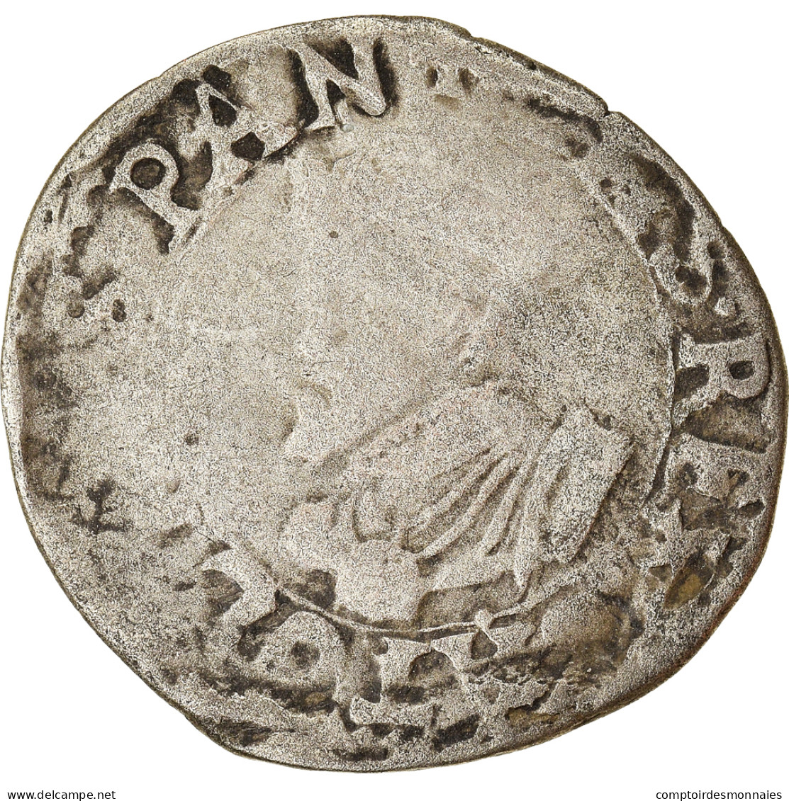 Monnaie, Espagne, Franche-Comté, Philippe II, Carolus, 1592, Dole, TB, Billon - Autres & Non Classés