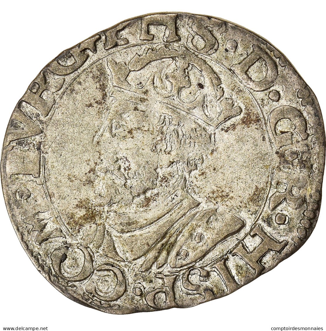 Monnaie, Espagne, Franche-Comté, Philippe II, Carolus, 1561, Dole, Rare, TTB - Sonstige & Ohne Zuordnung