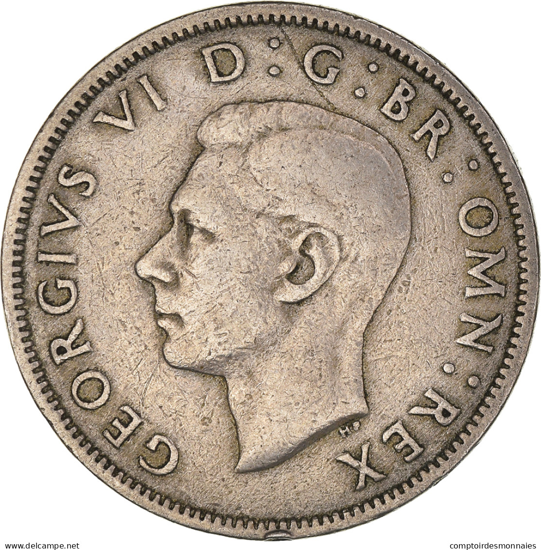 Monnaie, Grande-Bretagne, George VI, Florin, Two Shillings, 1948, TTB - J. 1 Florin / 2 Shillings
