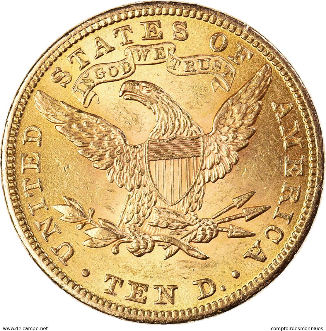 États-Unis, $10, Eagle, Coronet Head, 1901, Philadelphie, Or, SUP+, KM:102 - 10$ - Eagles - 1866-1907: Coronet Head (Tête Couronnée)