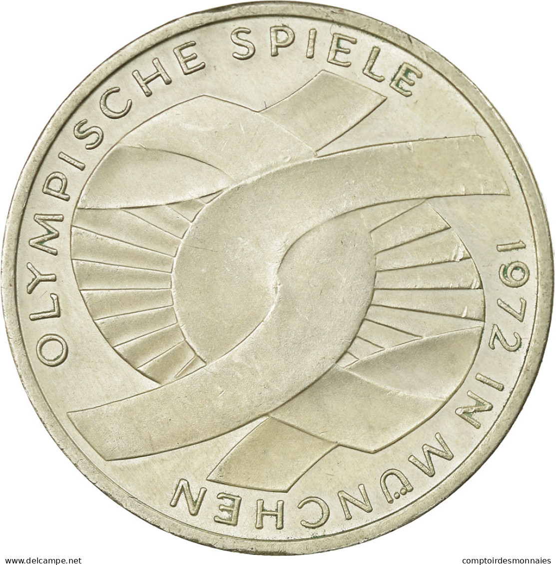 Monnaie, République Fédérale Allemande, 10 Mark, 1972, Hambourg, TTB, Argent - Altri & Non Classificati