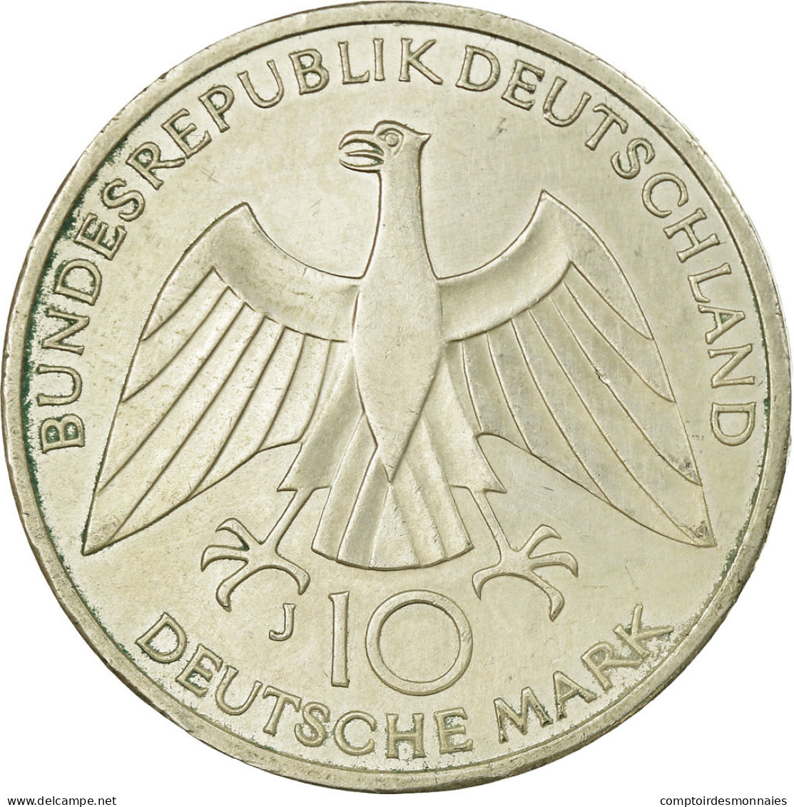 Monnaie, République Fédérale Allemande, 10 Mark, 1972, Hambourg, TTB, Argent - Other & Unclassified