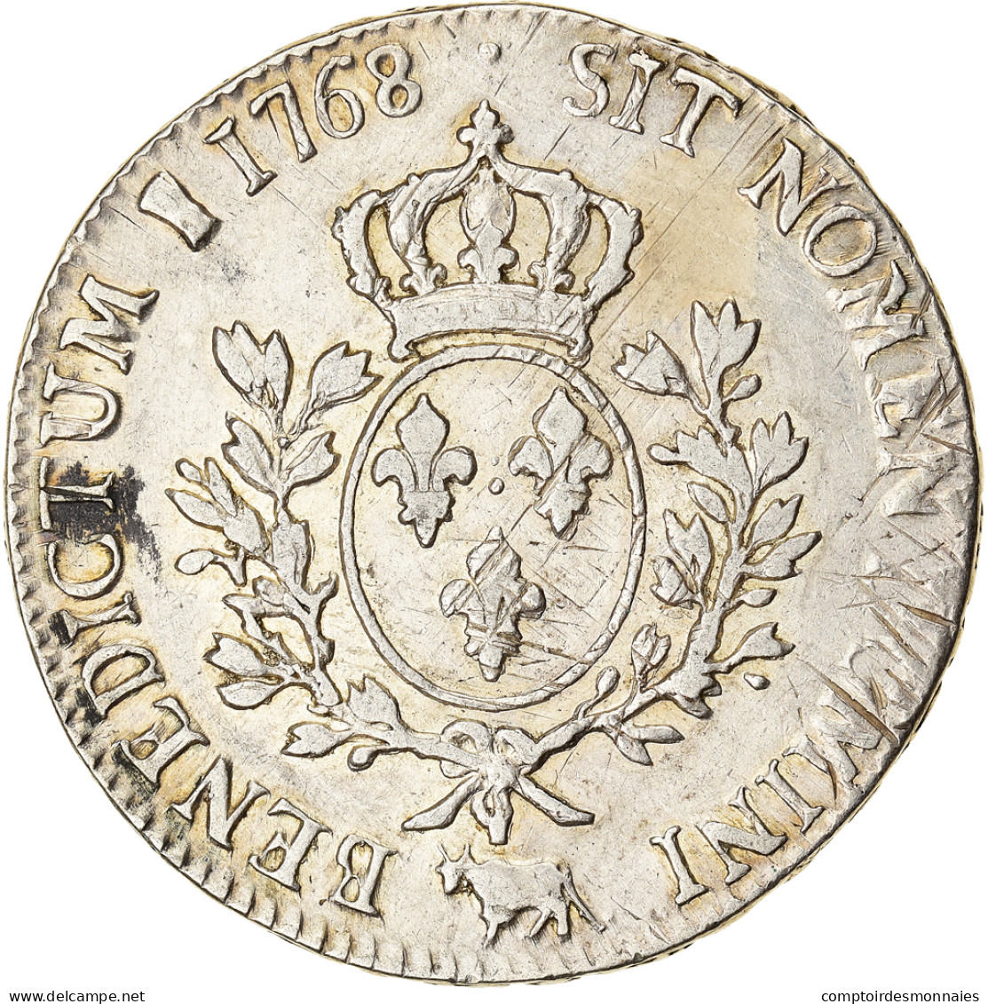 France, Louis XV, Ecu, Écu De Béarn Au Bandeau, 1768, Pau, "Collection Docteur - 1715-1774 Luis XV El Bien Amado