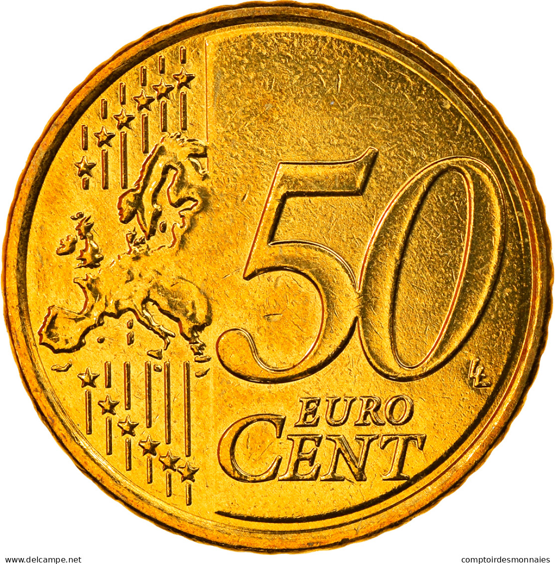 Grèce, 50 Euro Cent, 2008, FDC, Laiton, KM:213 - Grèce