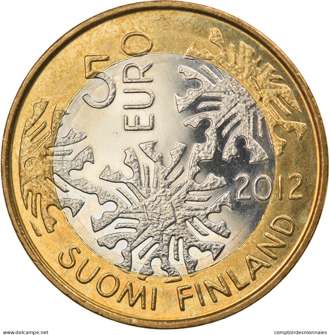 Finlande, 5 Euro, 2012, Vantaa, SPL, Bi-Metallic, KM:184 - Finlandía