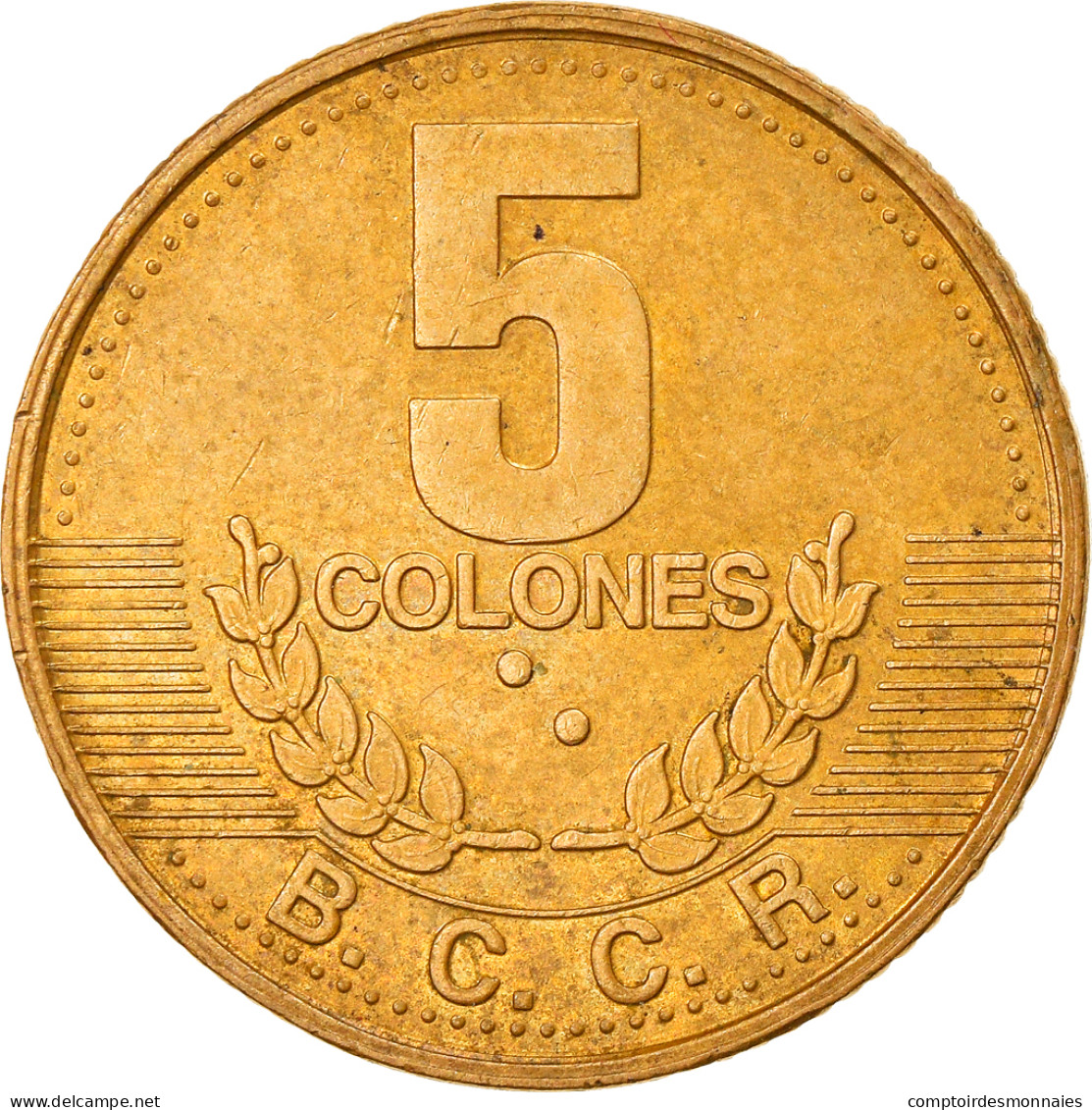 Monnaie, Costa Rica, 5 Colones, 1995, TTB, Brass Plated Steel, KM:227 - Costa Rica