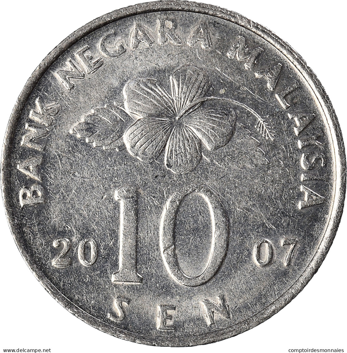 Monnaie, Malaysie, 10 Sen, 2007 - Malesia