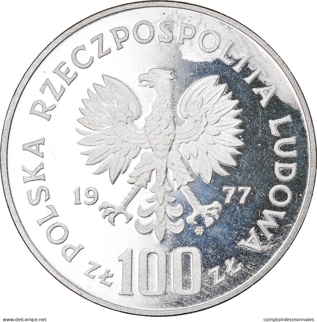 Monnaie, Pologne, 100 Zlotych, 1977, Warsaw, ESSAI, FDC, Argent, KM:Pr299 - Pologne