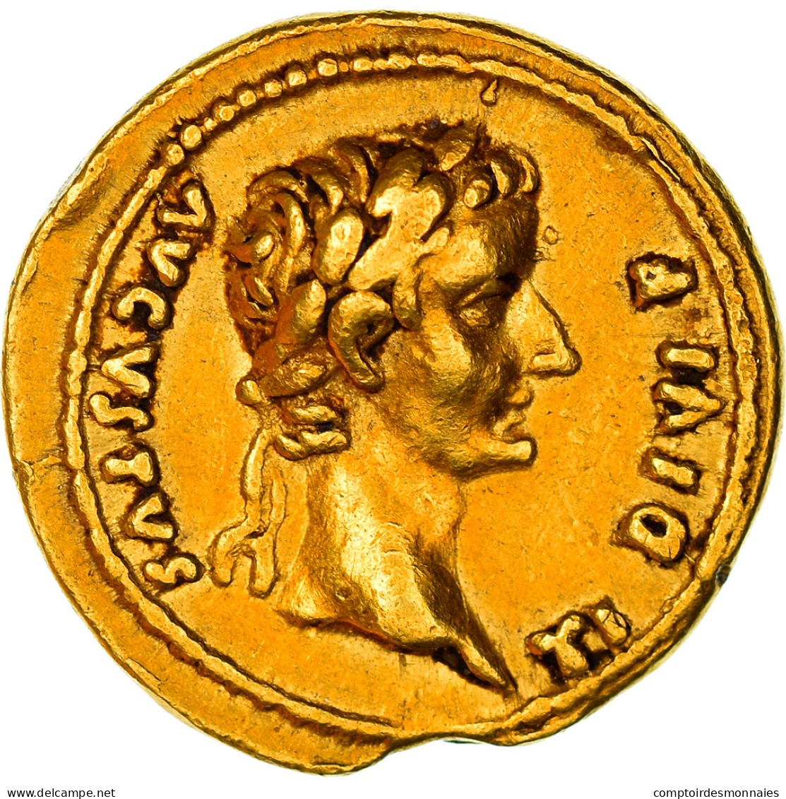 Tibère, Quinaire, 15-16, Lugdunum, Très Rare, Or, TTB, RIC:5 - La Dinastia Giulio-Claudia Dinastia (-27 / 69)