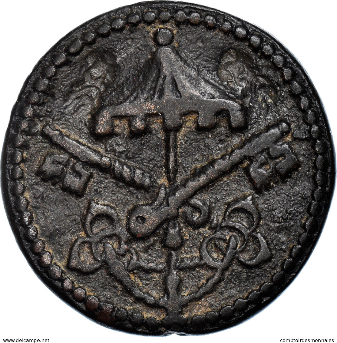 Vatican, Jeton, Sede Apostolica Vacante, 1605, Rare, TTB+, Bronze - Autres & Non Classés