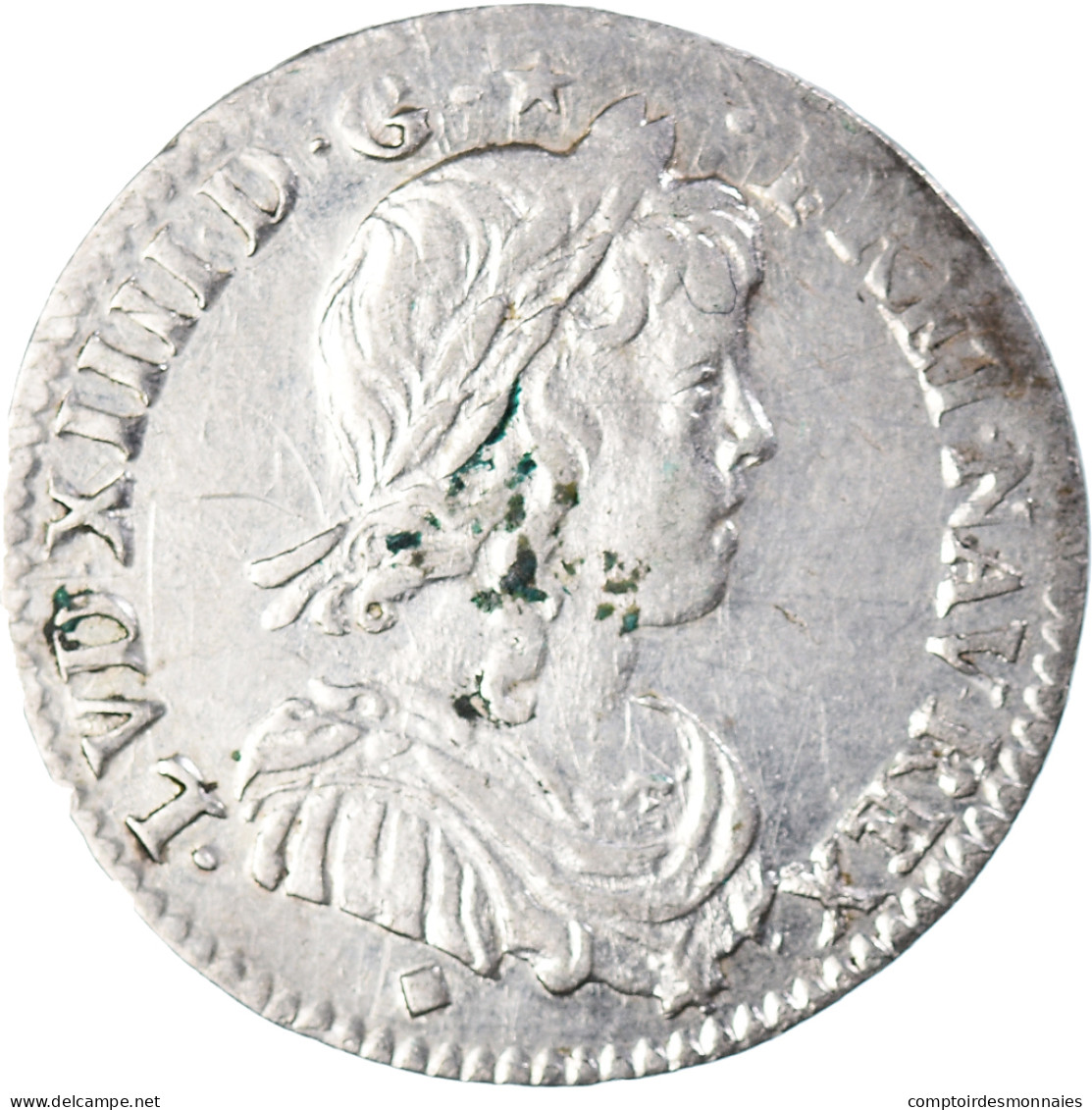 France, Louis XIV, 1/12 ECU, 10 Sols, 1/12 Écu à La Mèche Longue, 1660, Lyon - 1643-1715 Louis XIV The Great