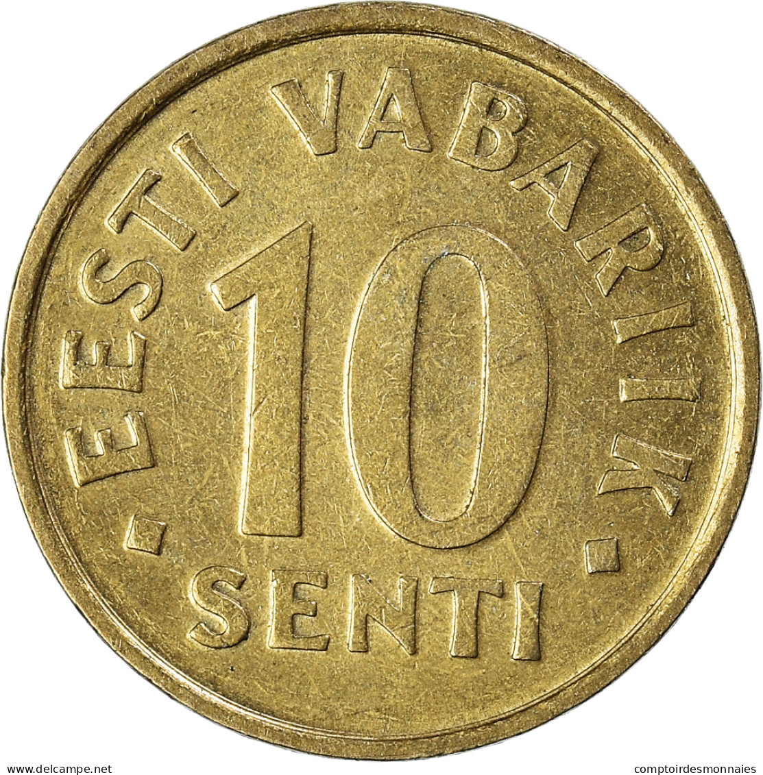 Monnaie, Estonie, 10 Senti, 2002 - Estonie