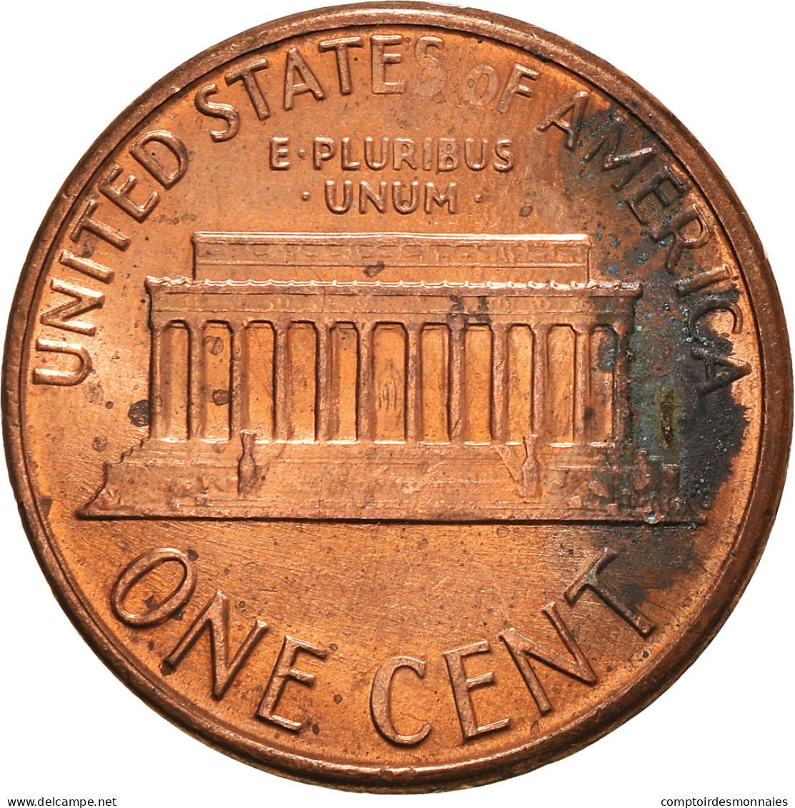 Monnaie, États-Unis, Cent, 1986 - 1959-…: Lincoln, Memorial Reverse