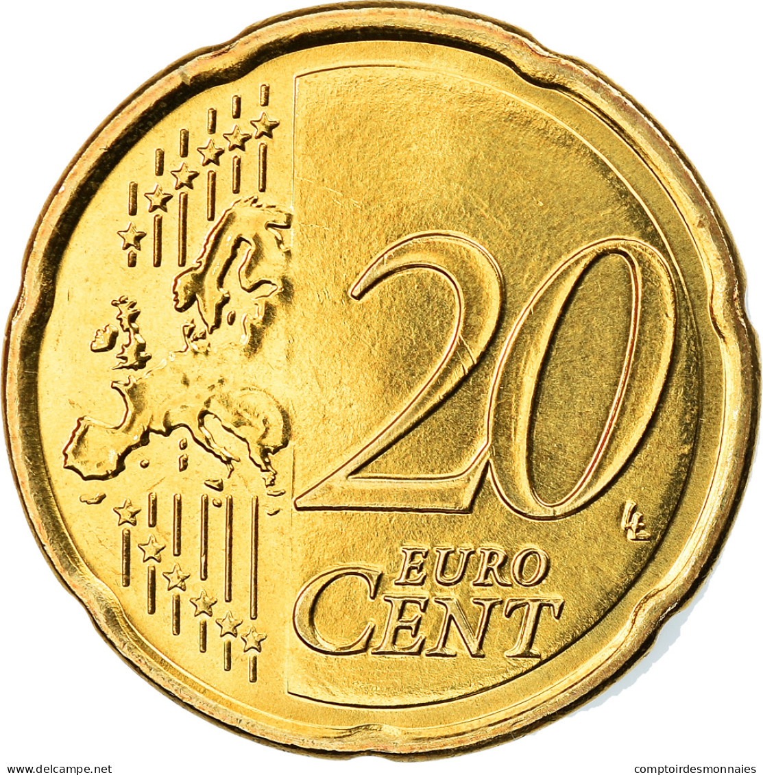 Chypre, 20 Euro Cent, 2018, SPL, Laiton, KM:New - Chipre