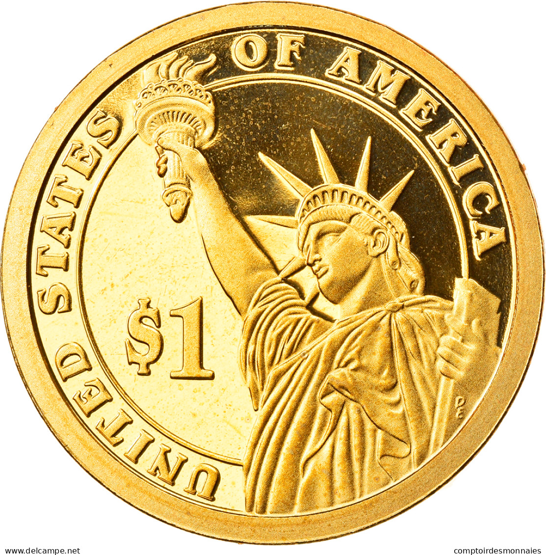 Monnaie, États-Unis, Thomas Jefferson, Dollar, 2007, U.S. Mint, San Francisco - Gedenkmünzen