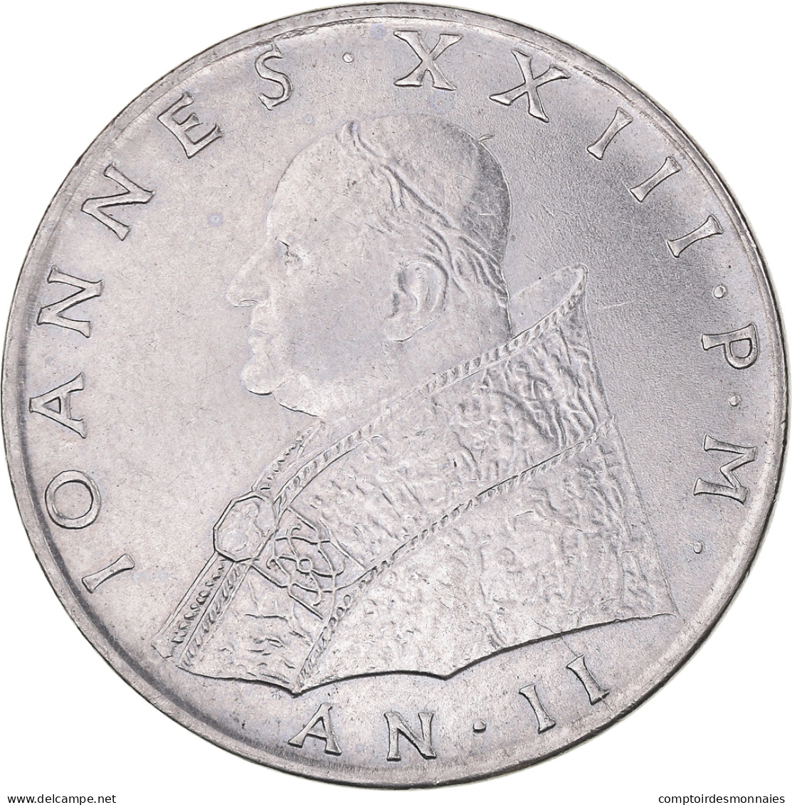 Monnaie, Cité Du Vatican, John XXIII, 100 Lire, 1960, Roma, SUP, Acier - Vatican