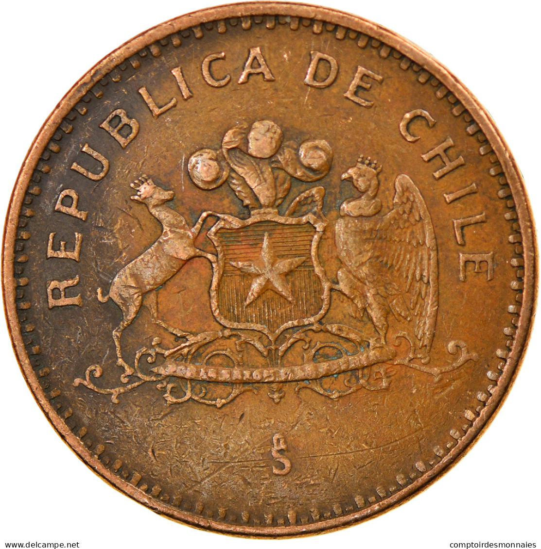 Monnaie, Chile, 100 Pesos, 1998, Santiago, TB+, Aluminum-Bronze, KM:226.2 - Chile