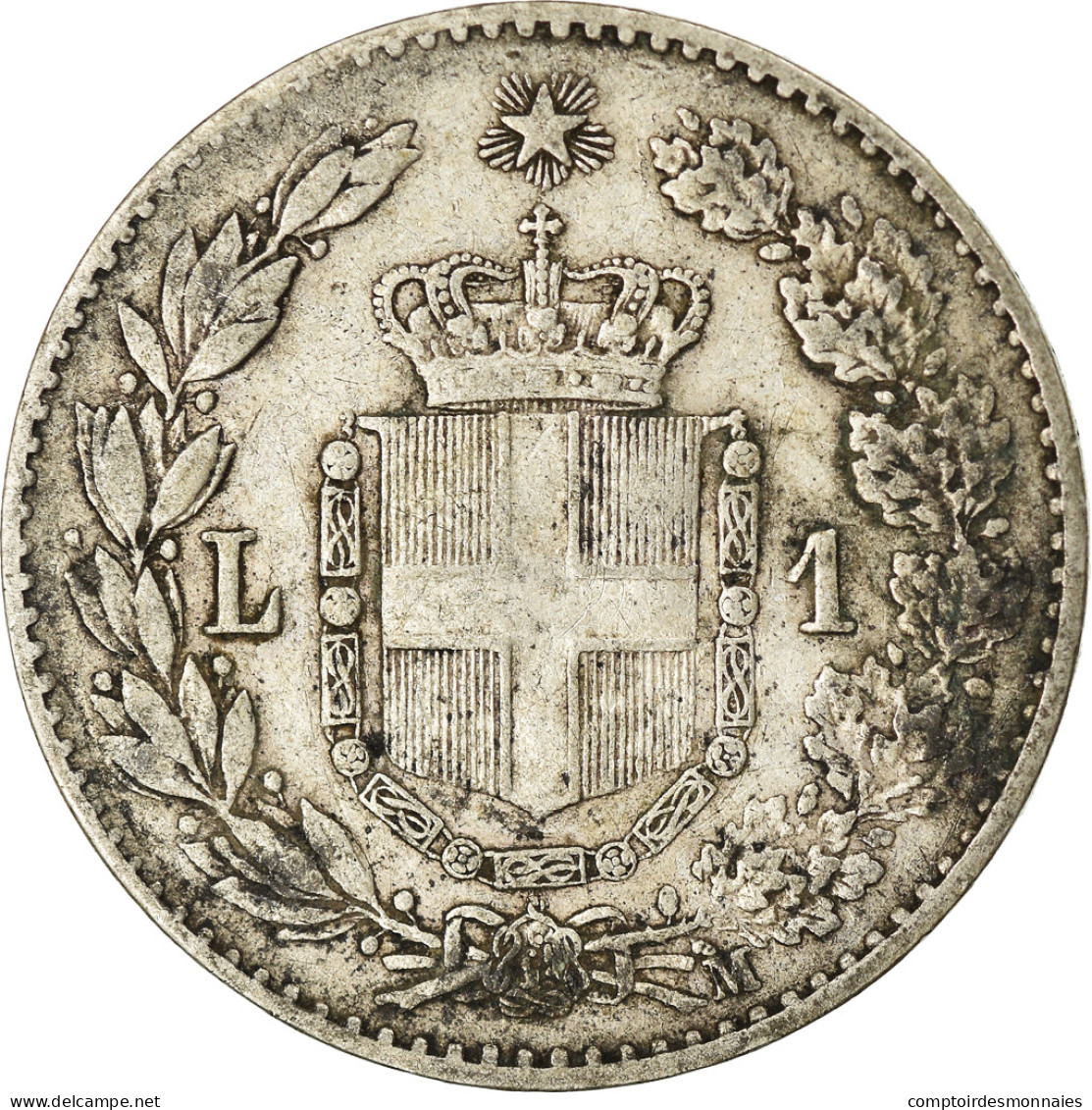 Monnaie, Italie, Umberto I, Lira, 1887, Milan, TB, Argent, KM:24.2 - 1878-1900 : Umberto I