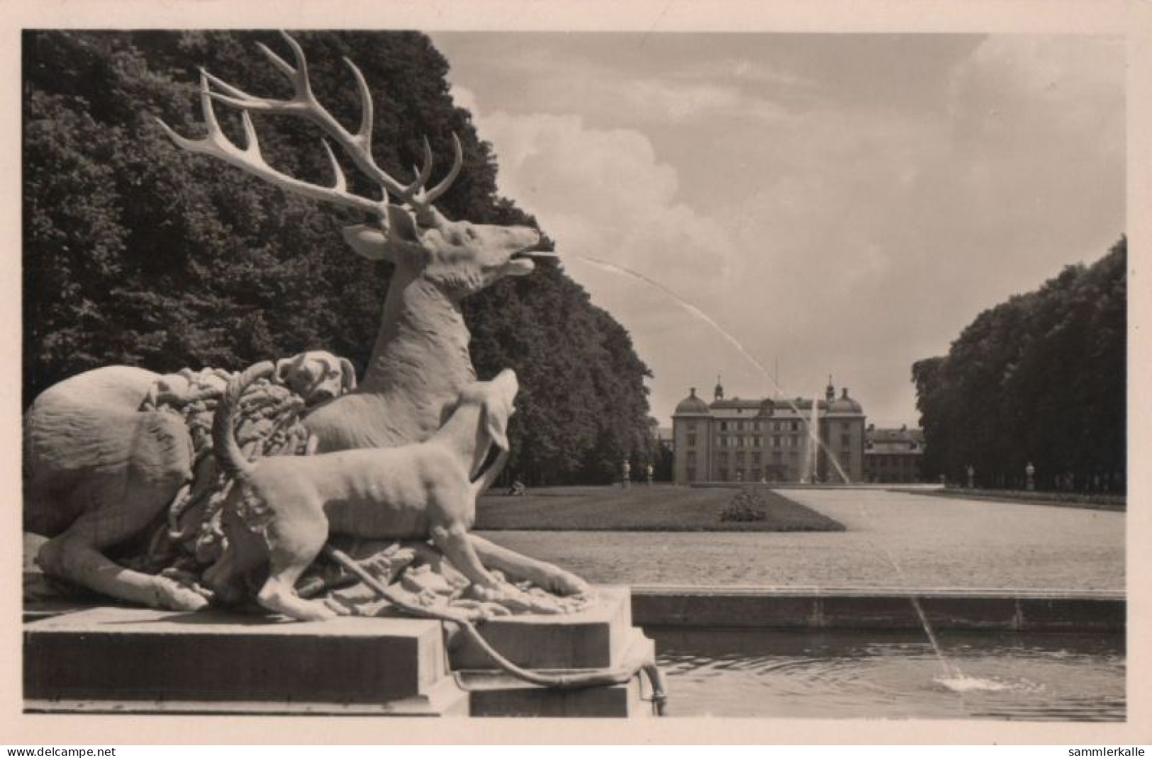 84978 - Schwetzingen - Schlossgarten, Hirschgruppe - 1953 - Schwetzingen