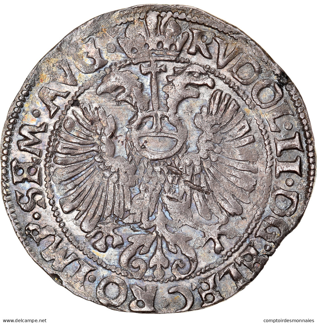 Monnaie, Pays-Bas, ZWOLLE, Rudolf II, 6 Stuivers, Arendschelling, 1601, SUP - …-1795 : Période Ancienne