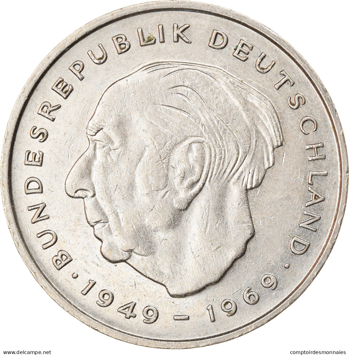 Monnaie, République Fédérale Allemande, 2 Mark, 1975, Karlsruhe, TTB - 2 Marcos
