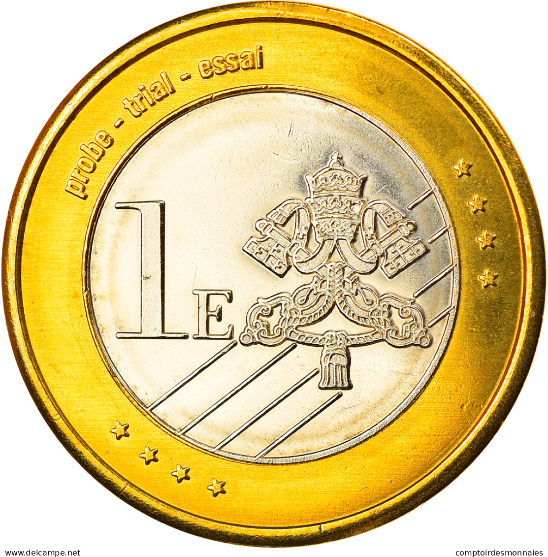 Vatican, Euro, 2007, Unofficial Private Coin, FDC, Bi-Metallic - Essais Privés / Non-officiels